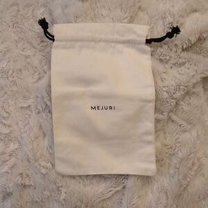 Mejuri Dust Bag with Black wool pull-tie